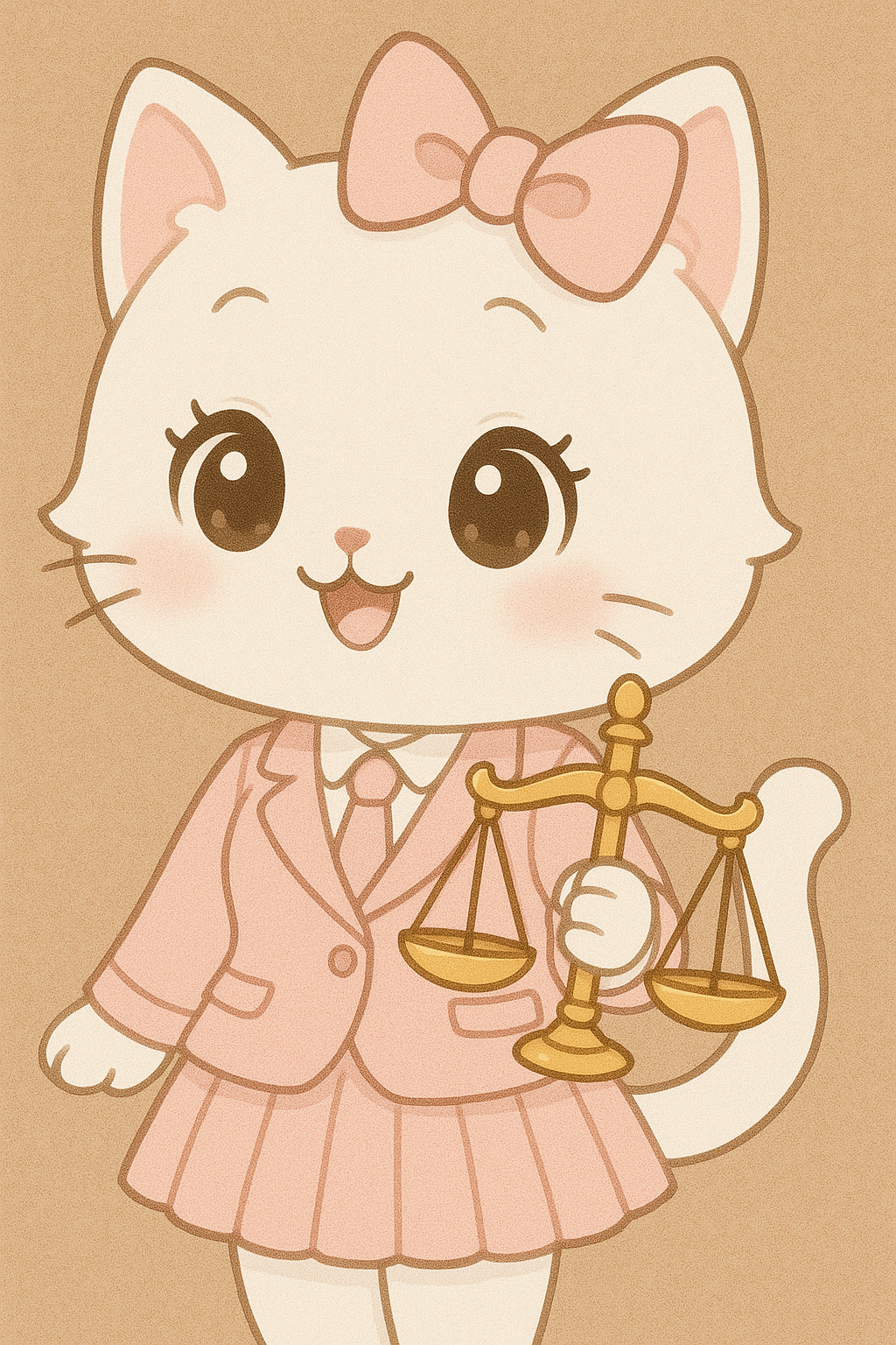 Abogatita - Adorable gatita abogada con estilo kawaii